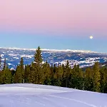 Log With Views Of Jotunheimen