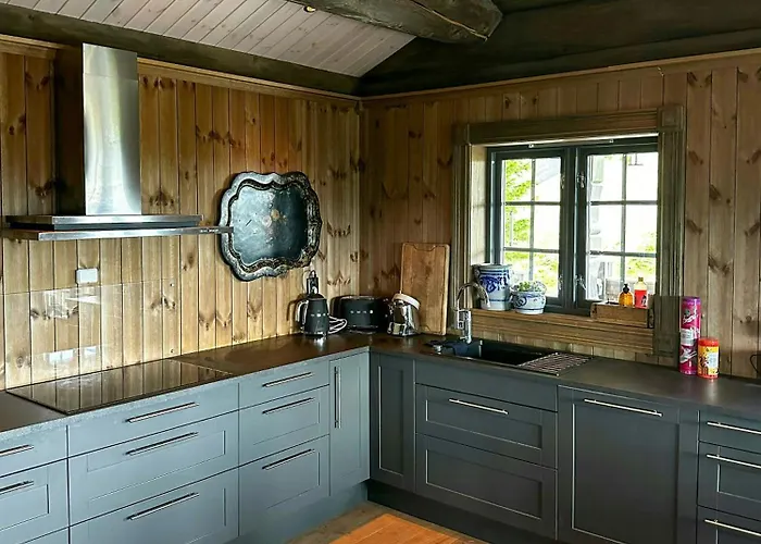 Log With Views Of Jotunheimen Ferienhaus *