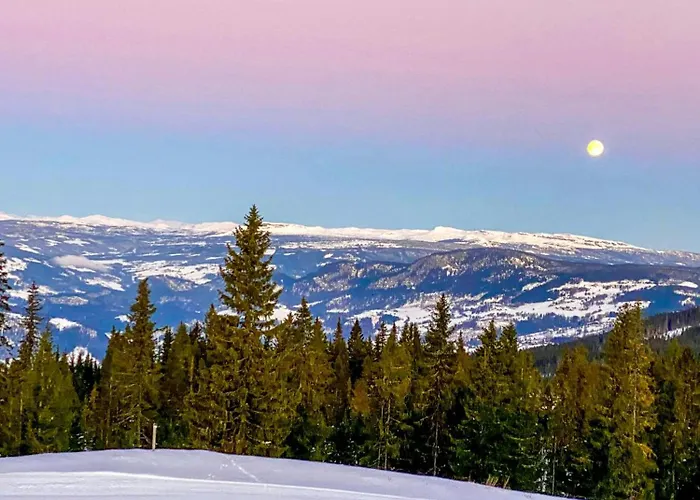 Log With Views Of Jotunheimen